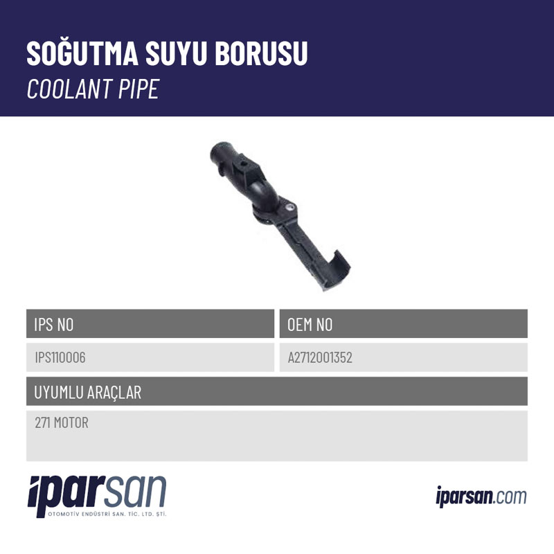 SOĞUTMA SUYU BORUSU