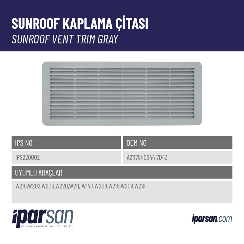 SUNROOF KAPLAMA ÇİTASI