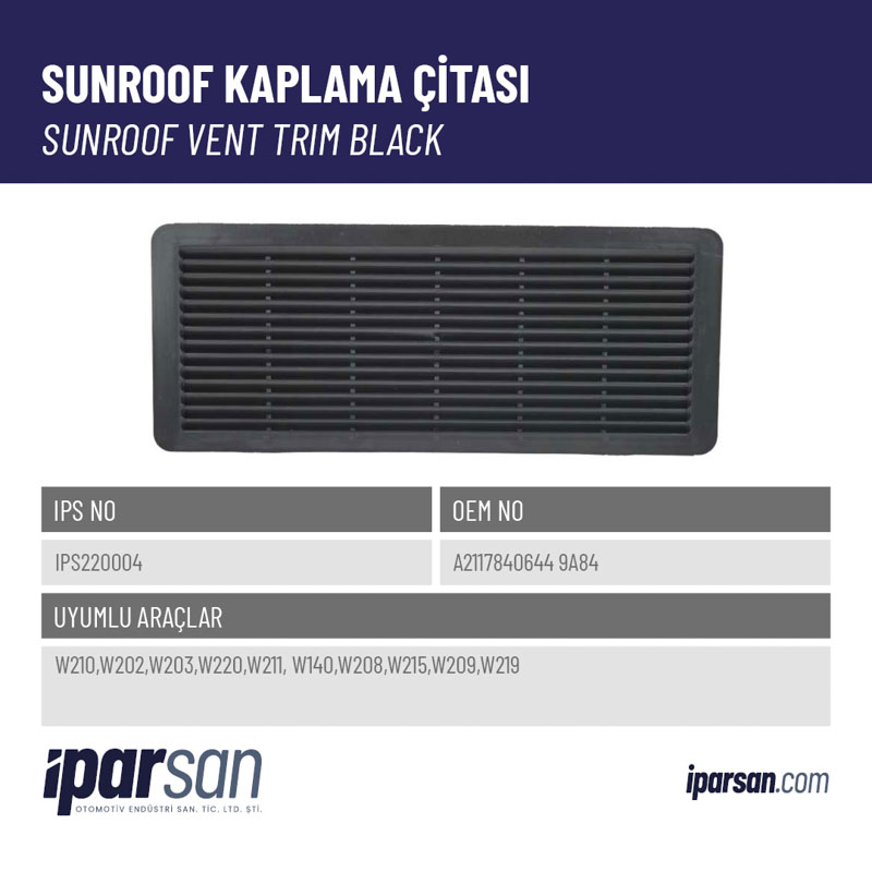 SUNROOF KAPLAMA ÇİTASI
