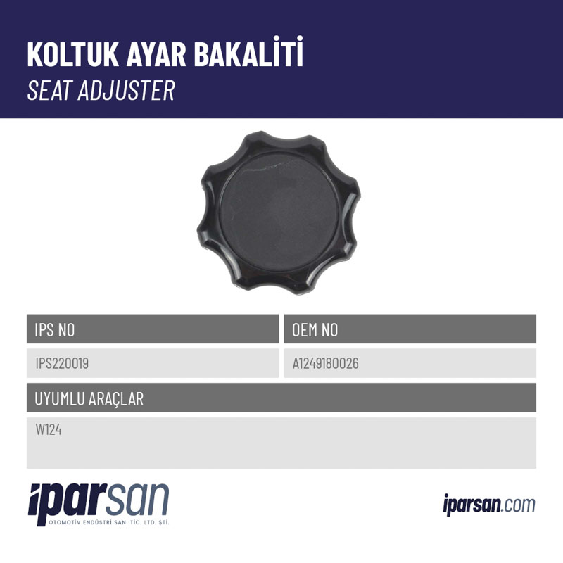 KOLTUK AYAR BAKALİTİ