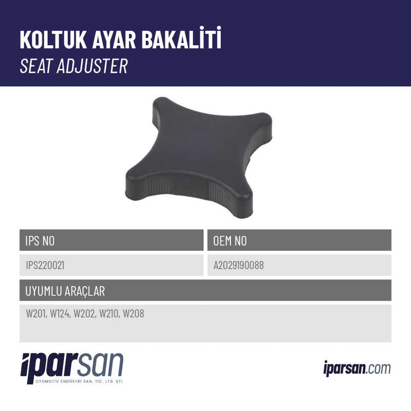 KOLTUK AYAR BAKALİTİ
