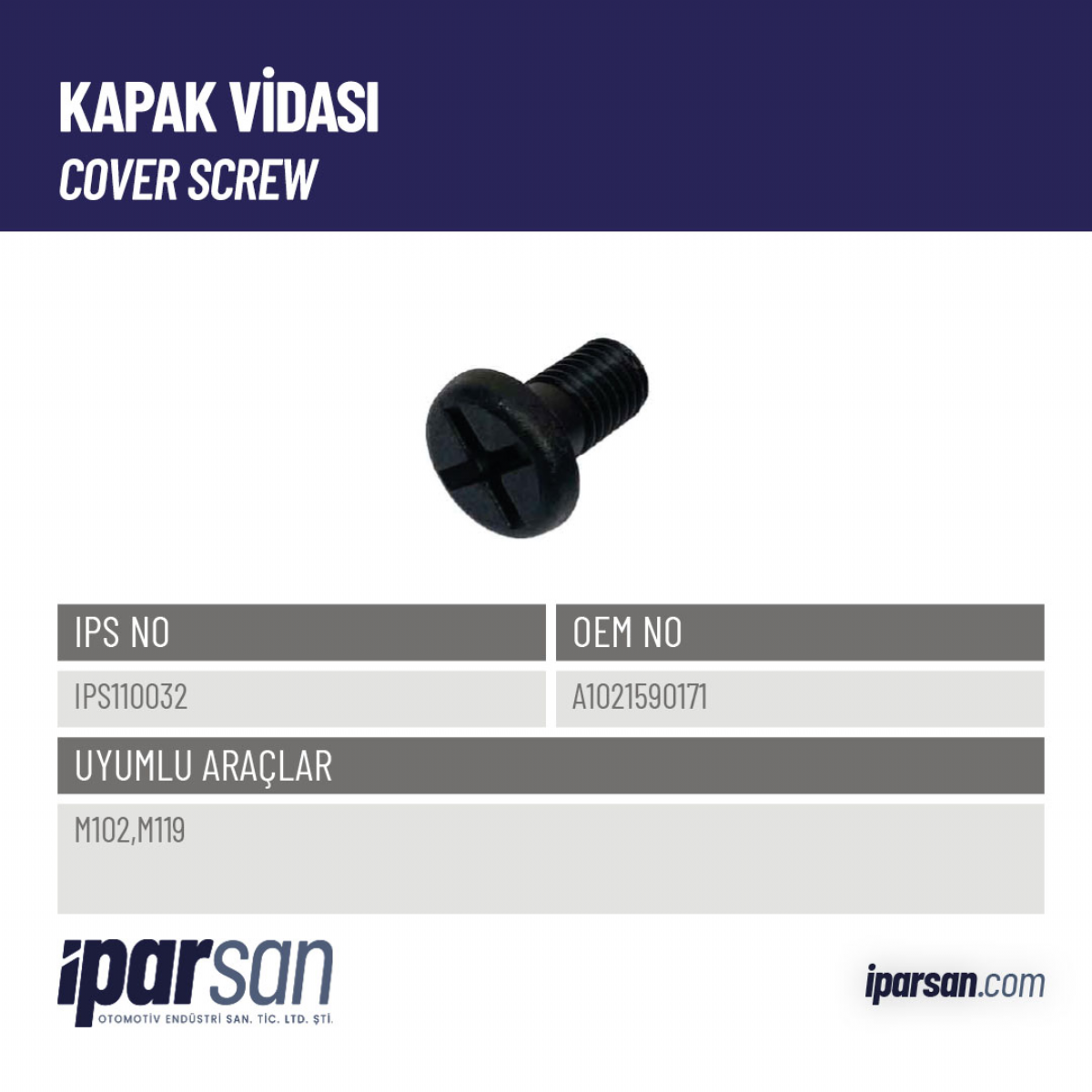 A1021590171,IPS110032,KAPAK VİDASI